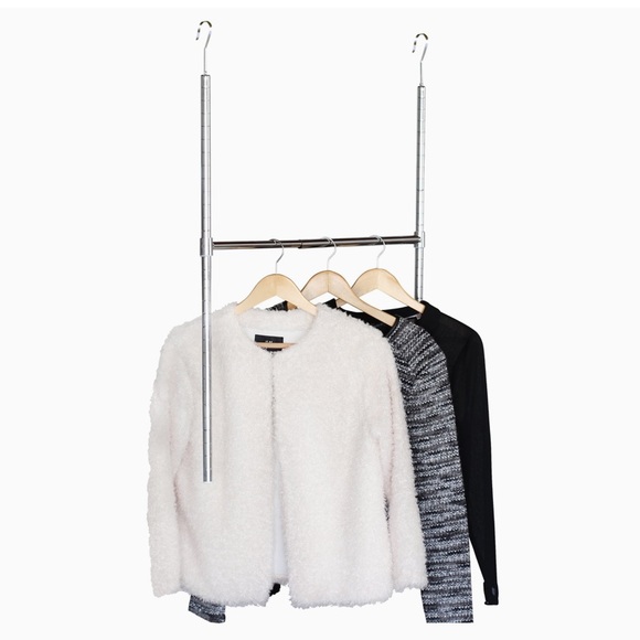 Amazon Other - LAST CHANCE! Adjustable Hanging Closet Rod Chrome 2 Tier Clothes Hanger